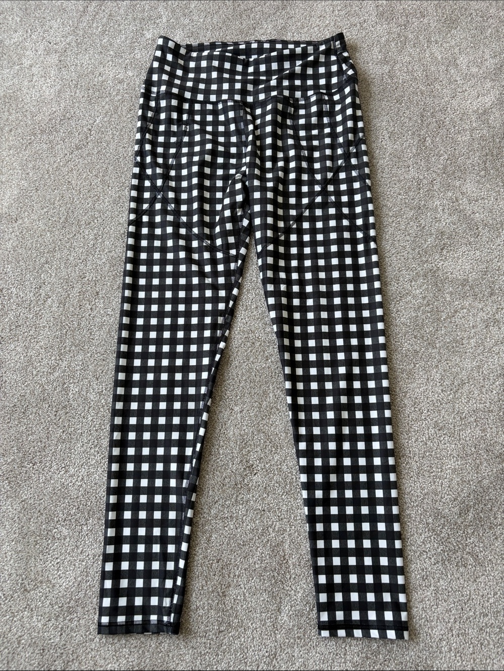 Albion Black and White Gingham Women’s Leggings *Read Desc.*